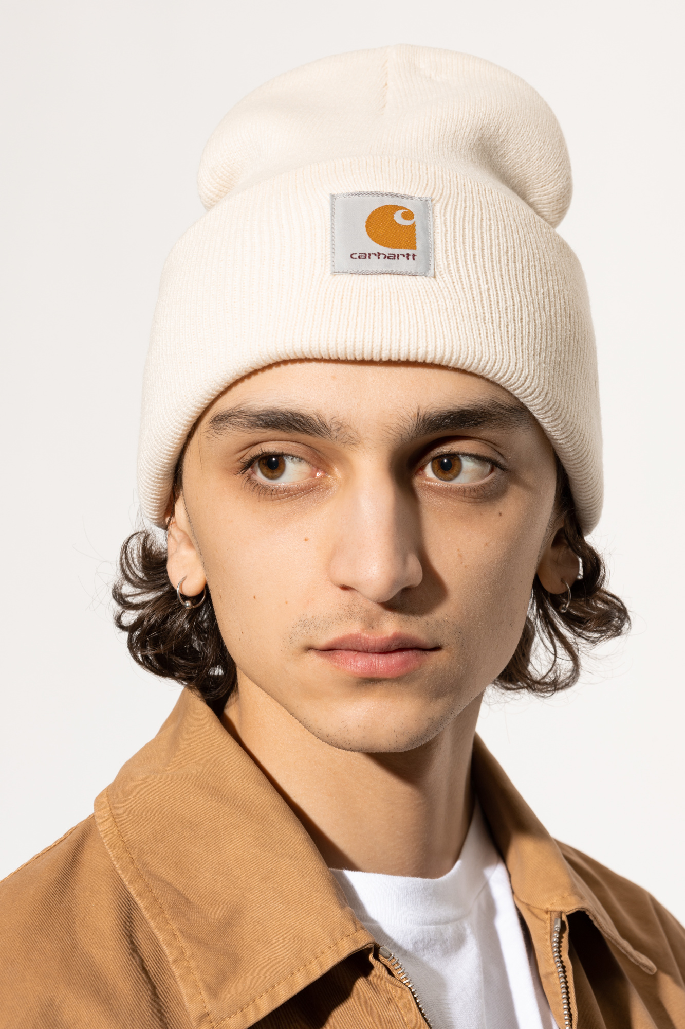 帽子 smoothmood Roomie Logo Knit Hat Cream Roomie Logo Knit Hat Cream (35th) - Smooth Mood